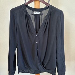 VELVET by Graham & Spencer, Black Blouse size small